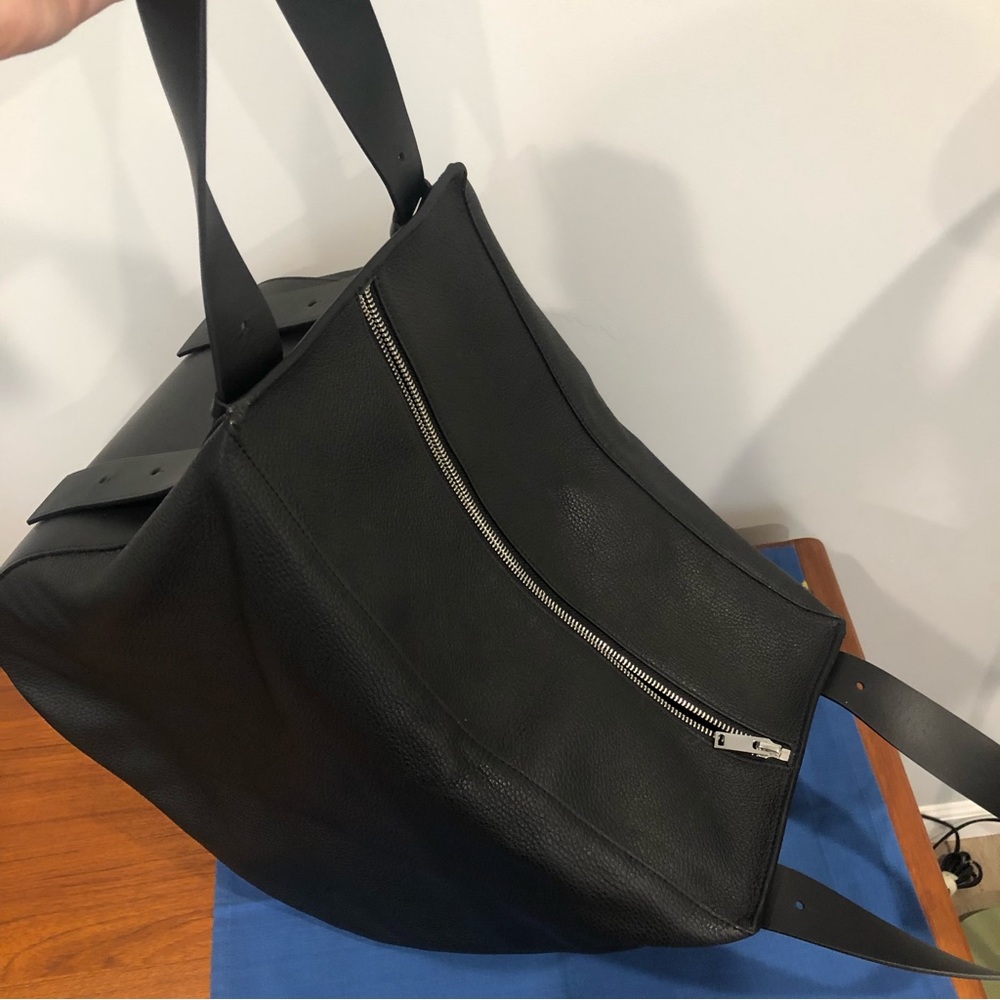 COS Black Leather Tote Bag - Picture 8 of 13